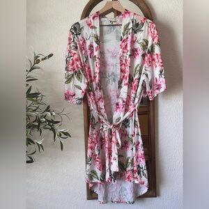 Show Me Your Mumu Brie Floral Kimono Robe One Size